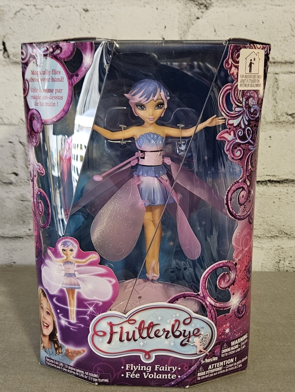 Flutterbye Flying Fairy Doll Spin Master RC Hover Toy NIB